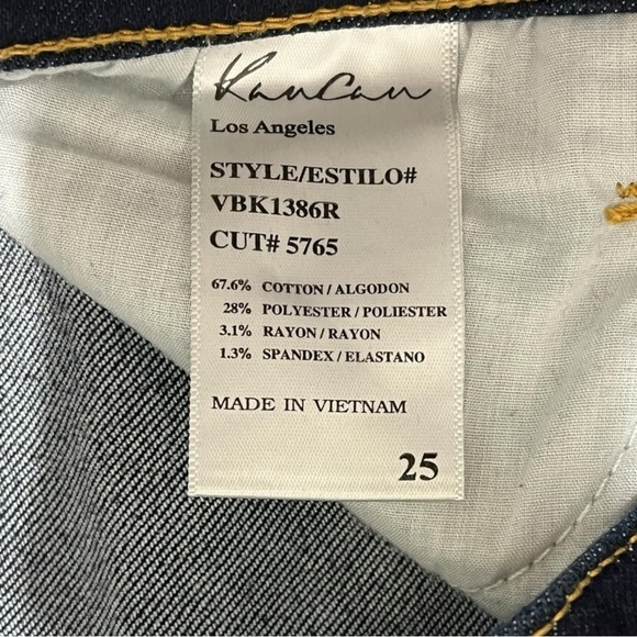 Kancan Blue Mid Rise Skinny Jeans Size 25 - Picture 9 of 10